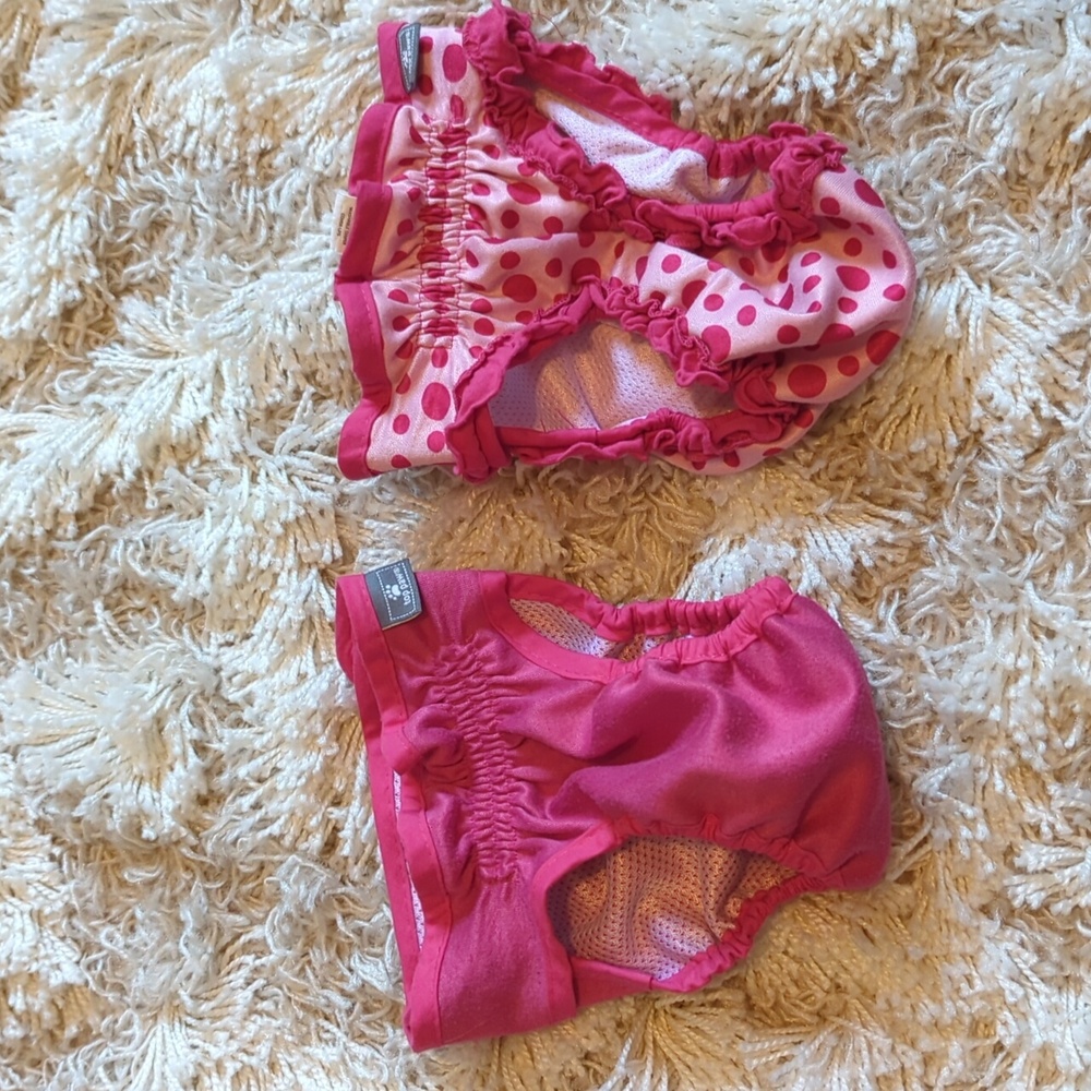 Dog reusable washable diapers period panties top paw